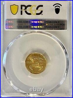 1999 W $5 Gold American Eagle MS 68 PCGS, Unfinished Proof Dies! FS-401 1/10oz