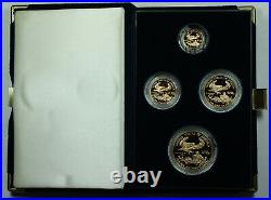 1999-W American Eagle Gold 4 Coin Set Proof Coins in US Mint Box withCOA