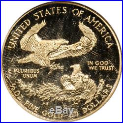 1999-W American Gold Eagle Proof 1/2 oz $25 NGC PF70 UCAM