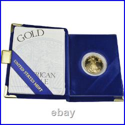 1999-W American Gold Eagle Proof 1/2 oz $25 in OGP