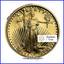 1/10th oz American Gold Eagle Proof Coin With Box and COA Random Year