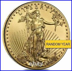 (1) 1/4 oz Gold American Eagle $10 Coin BU (Random Year)