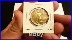 1/2 Oz American Gold Eagle BU Random Date 6 in stock Authentic