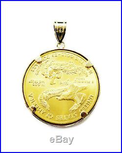 1/2 oz American Eagle $25 Gold Coin Necklace Charm Pendant