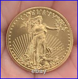 1/4 ounce pure fine GOLD coin Liberty 2011 + American GOLD Eagle