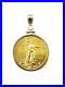 1/4 oz American Eagle $10 Gold Coin Necklace Charm Pendant