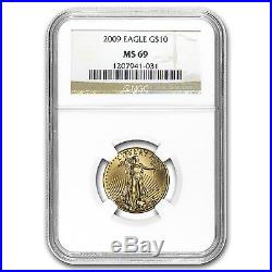 1/4 oz Gold American Eagle MS-69 NGC (Random Year) SKU #83502