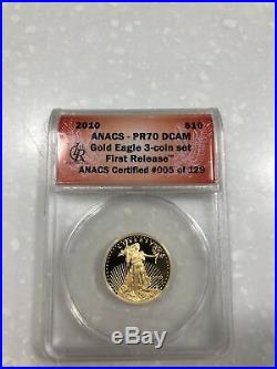 1/4 oz gold eagle Anacs Certified