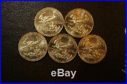 1 American Gold Eagle Coin Random Year 1986-2016 1 Ounce coin