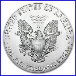 1 Troy Ounce. 999 Fine 2018 American Silver Eagle Bu + 99.9% 24k Gold $100 Bill