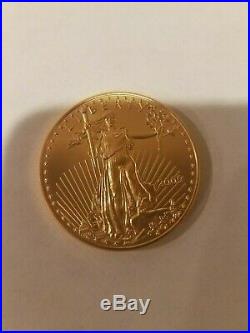 1 Troy Oz Gold American Eagle $50 Gold BU 2009 Year