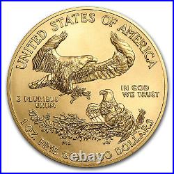 1 oz American Gold Eagle $50 Coin BU Random Year US Mint Lot of 5
