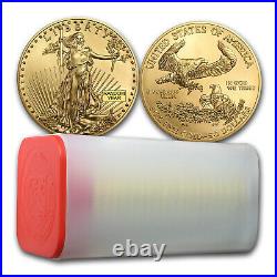 1 oz American Gold Eagle $50 Coin BU Random Year US Mint Tube of 20