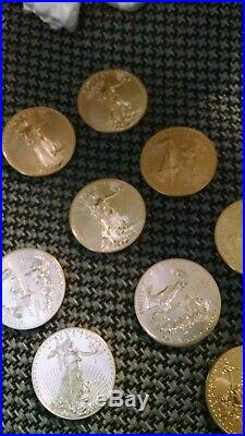 1 oz Gold American Eagle Coin Random Year BU