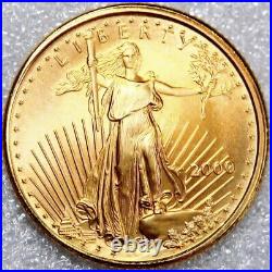 2000 $5 American Gold Eagle 1/10 Oz BU UNCIRCULATED