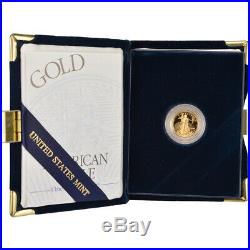 2000-W American Gold Eagle Proof (1/10 oz) $5 in OGP