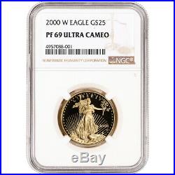 2000-W American Gold Eagle Proof 1/2 oz $25 NGC PF69 UCAM
