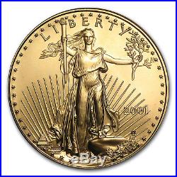 2001 1 oz Gold American Eagle BU SKU #7655