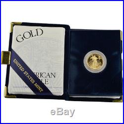 2001-W American Gold Eagle Proof (1/4 oz) $10 in OGP