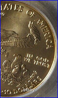 2002 $10 1/4 Oz American Gold Eagle Ms69 Pcgs Clear Untouched Rare Valuable