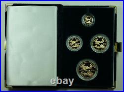 2002 American Eagle Gold Proof 4 Coin Set AGE in Box with COA
