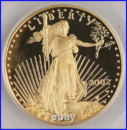 2002 W $25 1/2 Oz Gold American EAGLE Proof Coin PCGS PR70 PF70 Deep Cameo