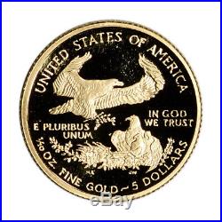 2002-W American Gold Eagle Proof (1/10 oz) $5 in OGP
