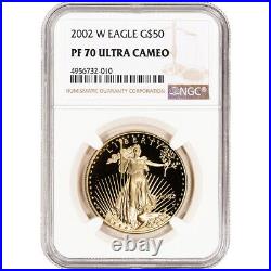 2002-W American Gold Eagle Proof 1 oz $50 NGC PF70 UCAM