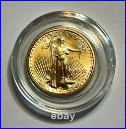 2003 1/10th oz $5 American Gold Eagle, BU in Holder