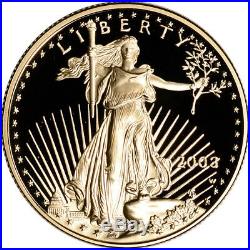 2003-W American Gold Eagle Proof (1/2 oz) $25 in OGP