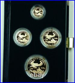 2004 American Eagle Gold Proof 4 Coin Set AGE in Box with COA