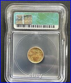 2004 American Gold Eagle $5 1/10ozt, ICG MS-70, Excellent Perfectly Graded Coin