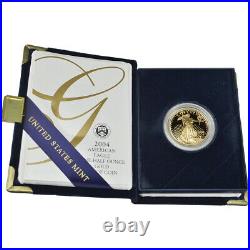 2004-W American Gold Eagle Proof 1/2 oz $25 in OGP