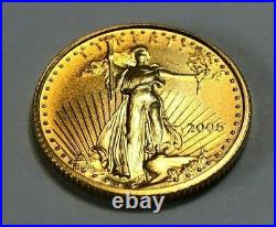 2005 1/10th oz American Gold Eagle in Capsule