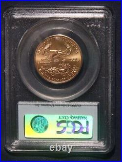 2005 Gold American Eagle $25 Coin 1/2 Oz Pcgs Ms 69 20th Anniversary Lot 180227