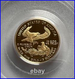2005-W $5 GOLD EAGLE PCGS PR 70 1/10th OZ 9999 GOLD COIN $588.88 OBO