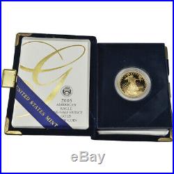 2005-W American Gold Eagle Proof 1/2 oz $25 in OGP