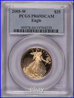 2005-W Gold Eagle $25 PCGS PR69 Deep Cameo
