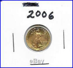 2006 American Gold Eagle 1/10 oz Brilliant Uncirculated