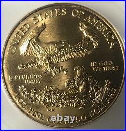 2006 American Gold Eagle $50 One (1) Ounce Goldicg Ms70-nice Coin