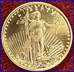 2006 Gold American Eagle 5 Dollars 1/10th oz