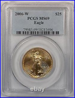 2006-W $25 American Gold Eagle 1/2oz AGE Coin PCGS MS-69