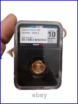 2006 W $5 GOLD EAGLE. SERIES 5 VAULTBOX EDITION Proof 10 Ultra Cameo