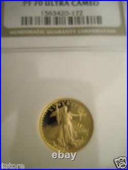 2006-W $5 NGC PERFECT PR70 Ultra Cameo GOLD American Eagle