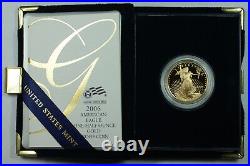 2006-W American Eagle 1/2 Oz Gold Proof Coin in Box with COA