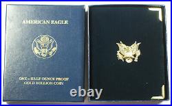 2006-W American Eagle 1/2 Oz Gold Proof Coin in Box with COA