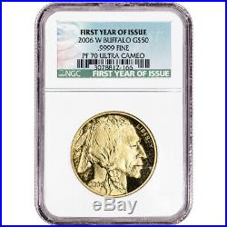 2006-W American Gold Buffalo Proof (1 oz) $50 NGC PF70 UCAM First Year of Issue