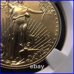 2006 W American Gold Eagle Burnished 1 oz $50 NGC MS69 20th Anniversary Label