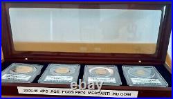 2006-w 4pc Age Pcgs Pr70 Dcam 20th Anniversary Mercanti