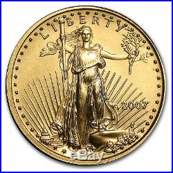 2007 1/10 oz Gold American Eagle BU SKU #21526